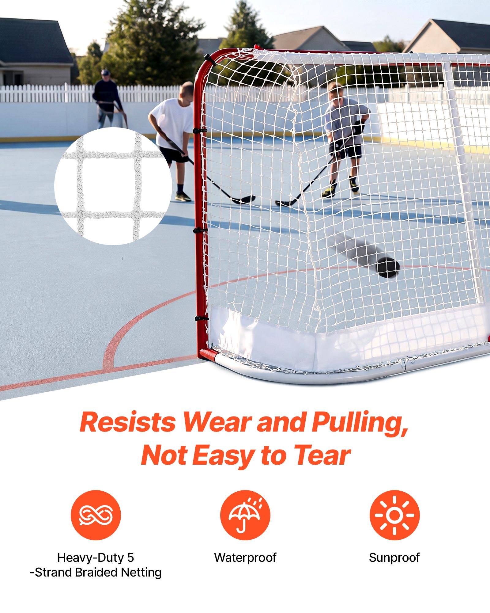 Resists Wear and Pulling, Not Easy to Tear  
Heavy-Duty 5-Strand Braided Netting  
Waterproof  
Sunproof
