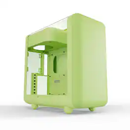 HYTE - X50 Modern Performance ATX Mid-Tower PC Gaming Case - Matcha Milk