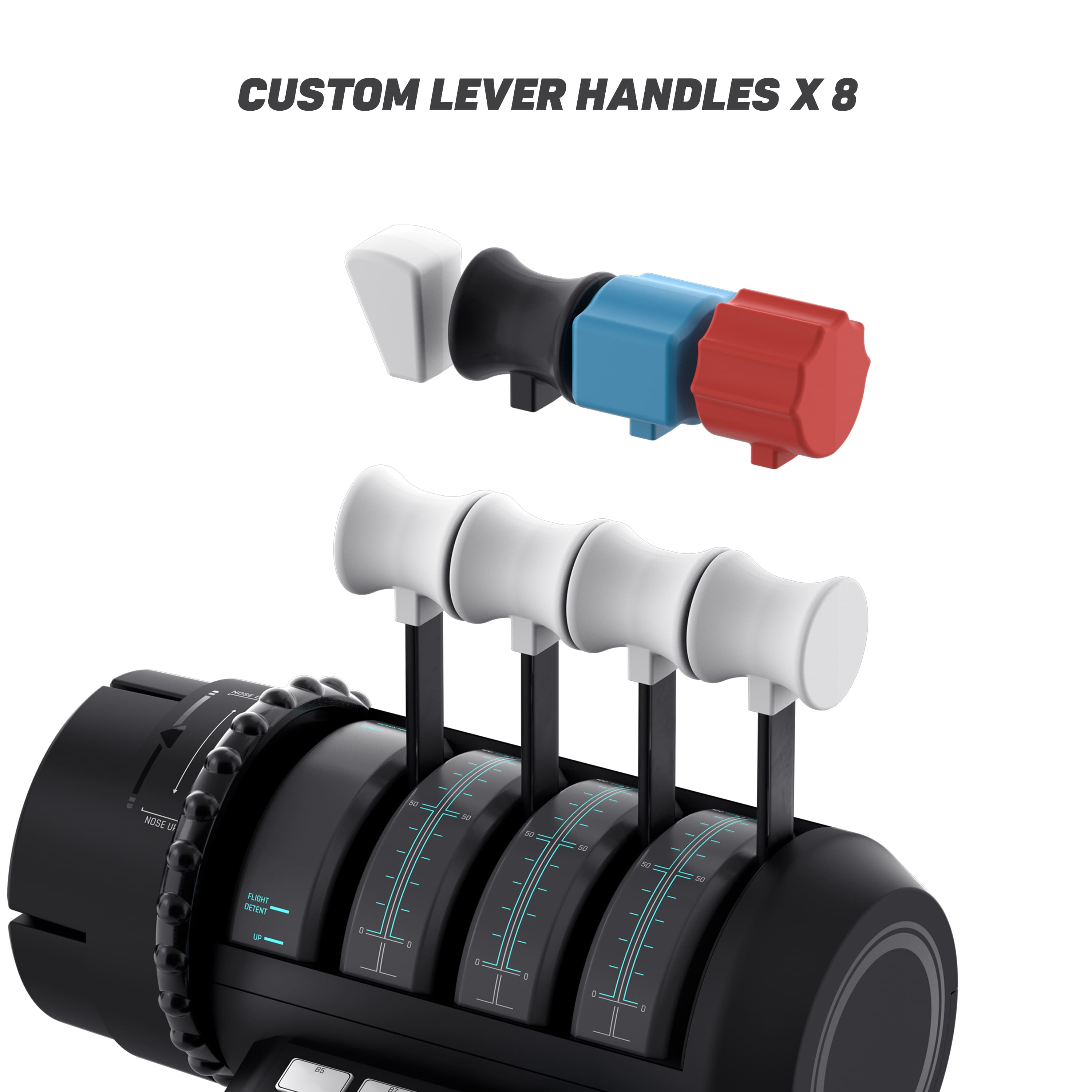 CUSTOM LEVER HANDLES X 8 - NOSE d FUBHO A ONTUN 4 - s 4 N - 1 N a N : 4 N - - A