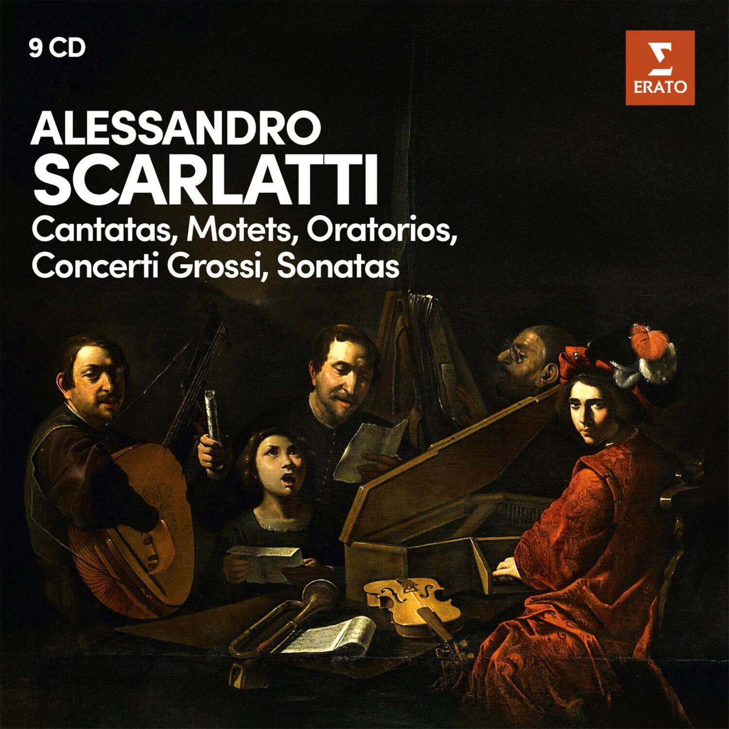 9 CD  
Alessandro Scarlatti  
Cantatas, Motets, Oratorios, Concerti Grossi, Sonatas  
Erato