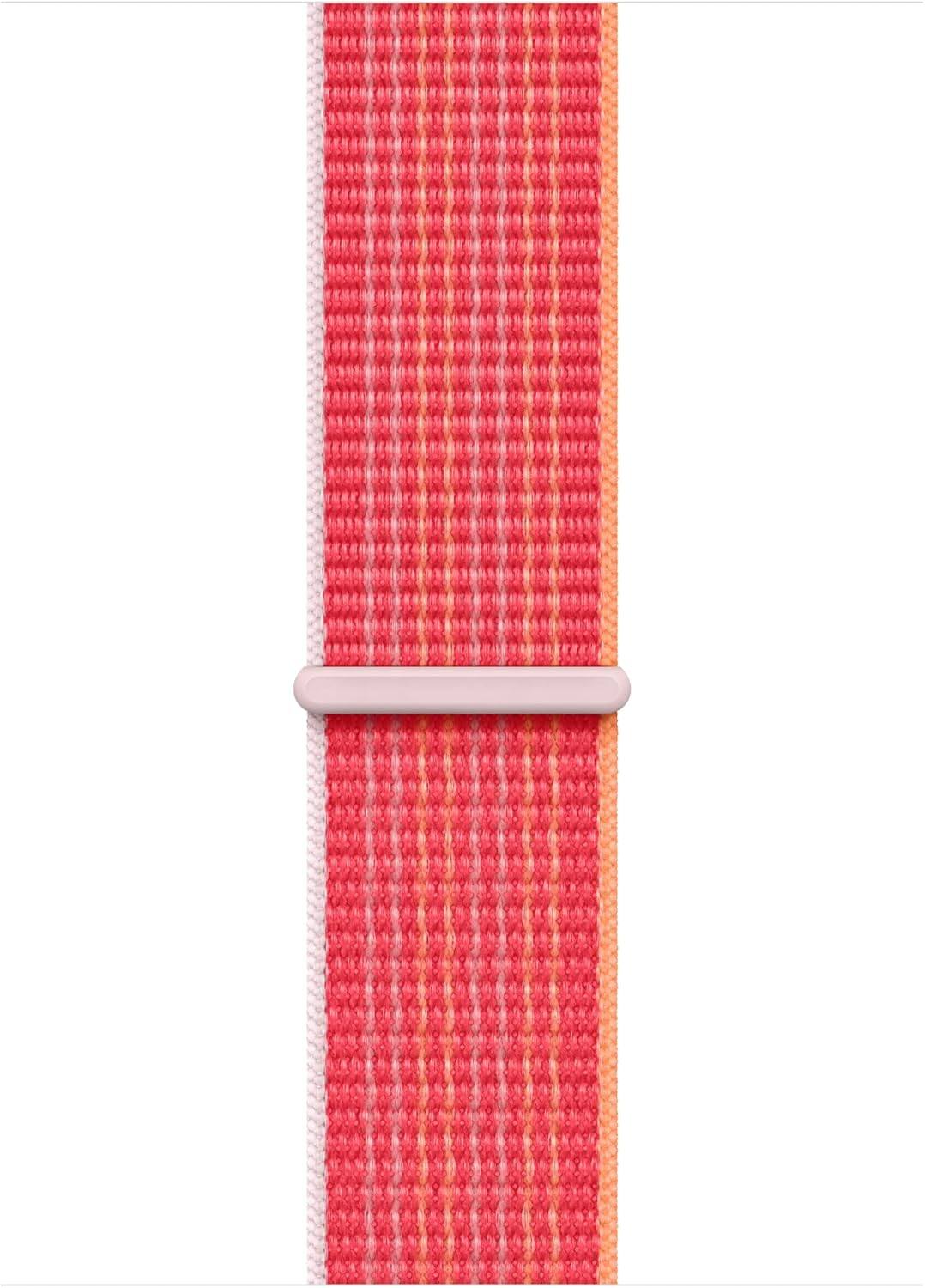 Front. Apple - Apple Watch Band - Sport Loop (45mm) - (PRODUCT) RED - Regular - Red.