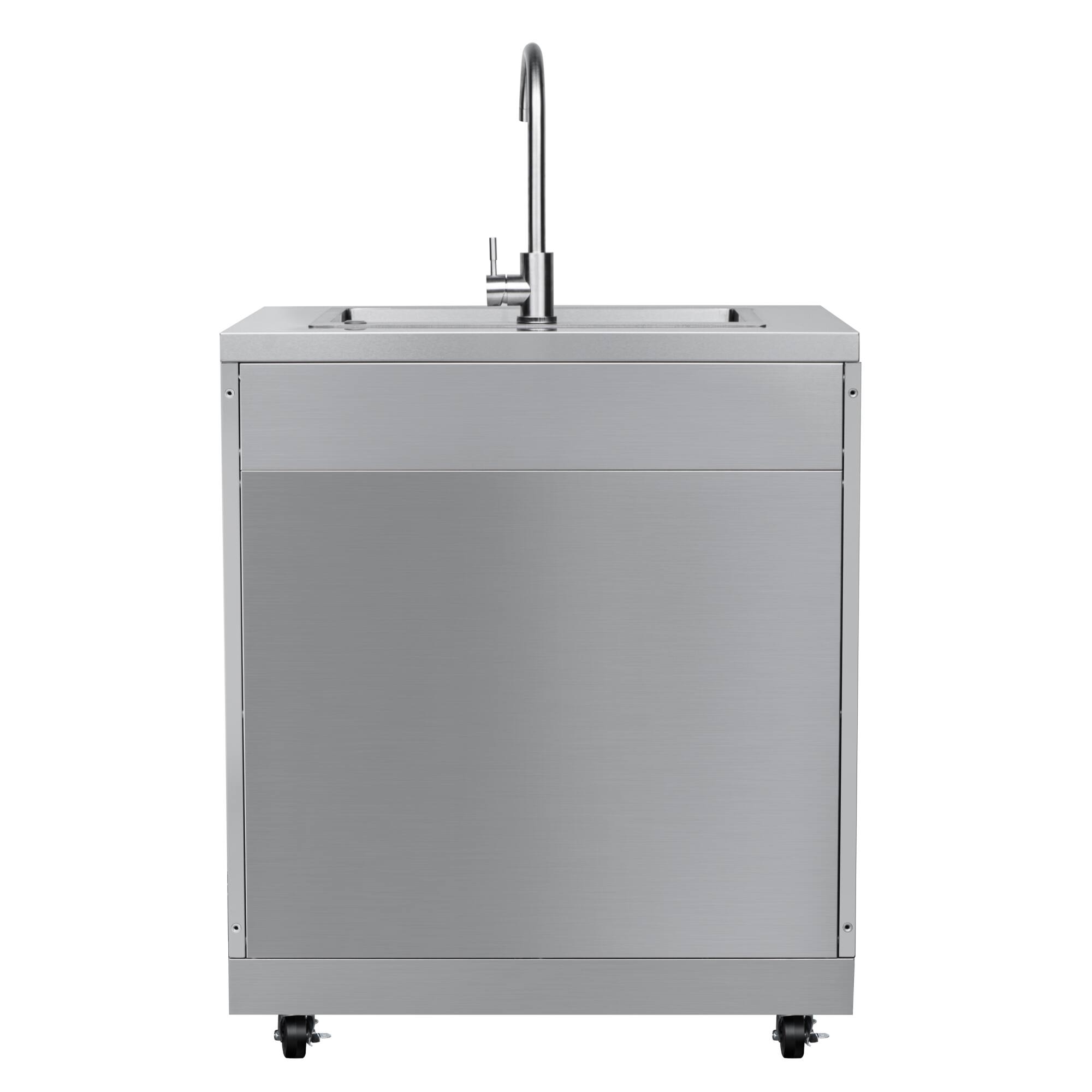 Alt View 6. Koolmore - 32 in. Sink with Cabinet in Stainless-Steel for Outdoor Kitchen (KM-OKS-SWC) - Stainless Steel.