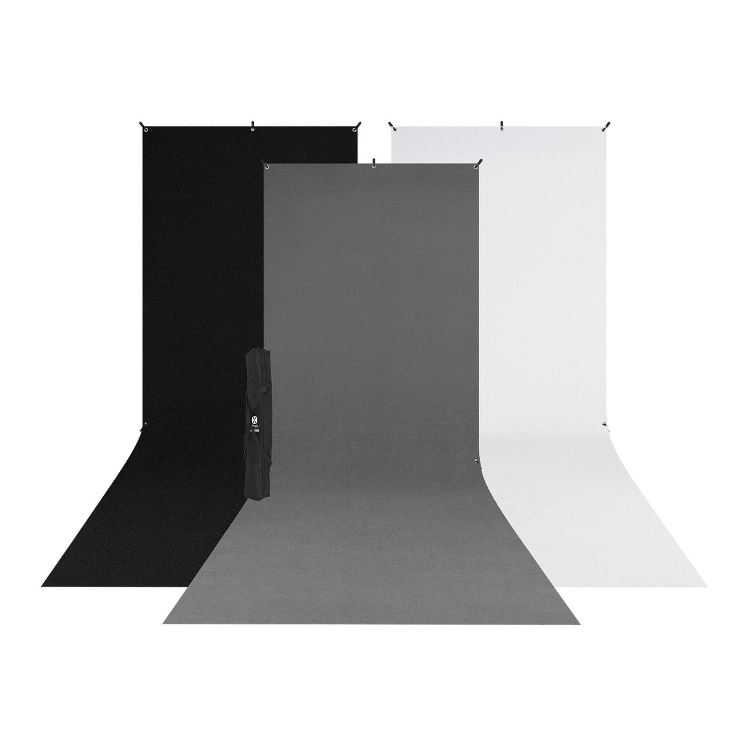 Westcott - X-Drop 3-Pack Sweep Backdrop Kit (5 x 12 feet)