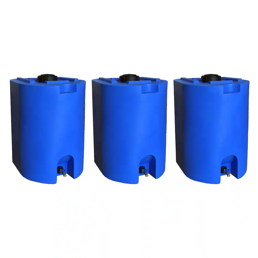 WaterPrepared 55 Gal Stackable Design Utility Water Tank with Large Cap ...
