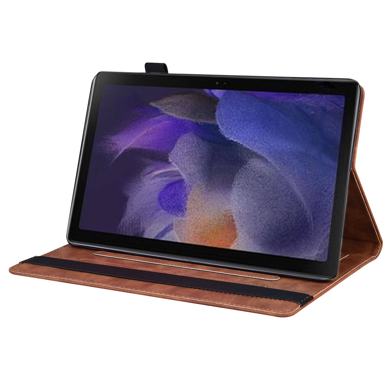 Alt View 2. Dteck - for Samsung Galaxy Tab A11 / A9 8.7 inch Tablet Case, PU Leather Folio Stand Cover with Credit Card Slots - Brown.