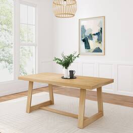 Plank+Beam - Classic Rectangular Dining Room Table (72in / 1830mm) - Blonde Wirebrush