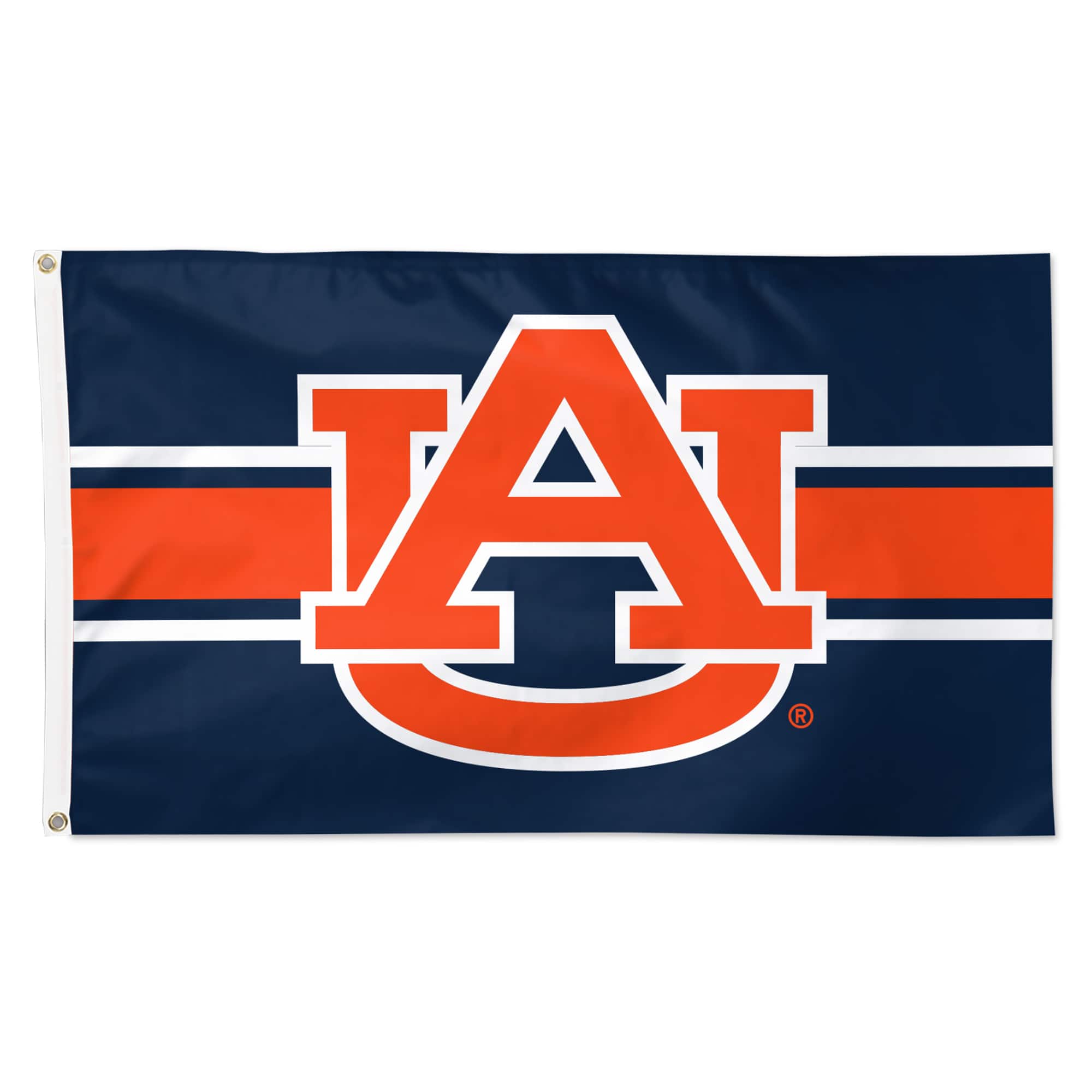 WinCraft - Auburn Tigers 3' x 5' Horizontal Stripe Deluxe Single-Sided Flag - Multicolor