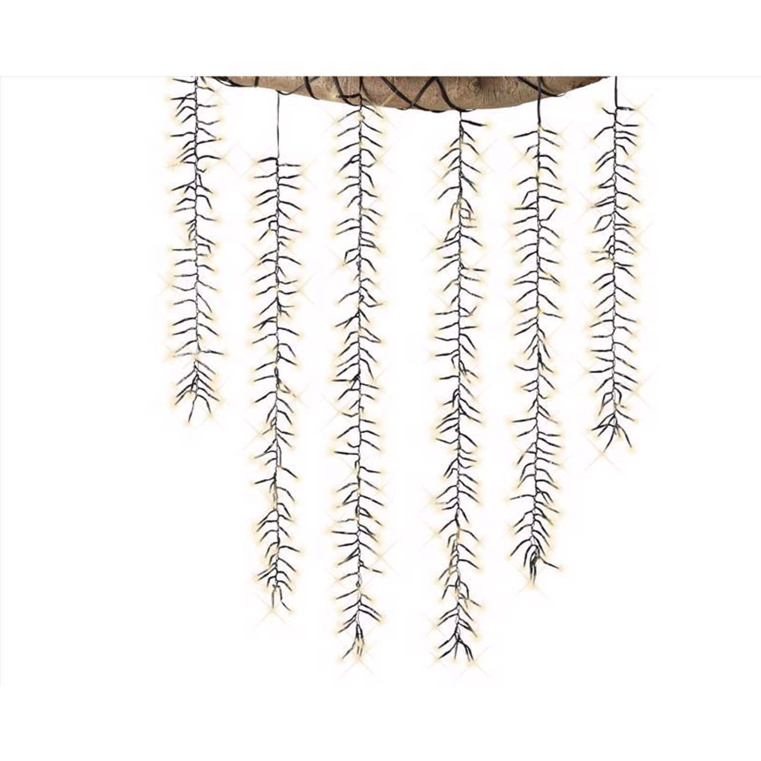 Celebrations - Gold LED Rice Clear/Warm White 480 ct Novelty Christmas Lights 7 ft.