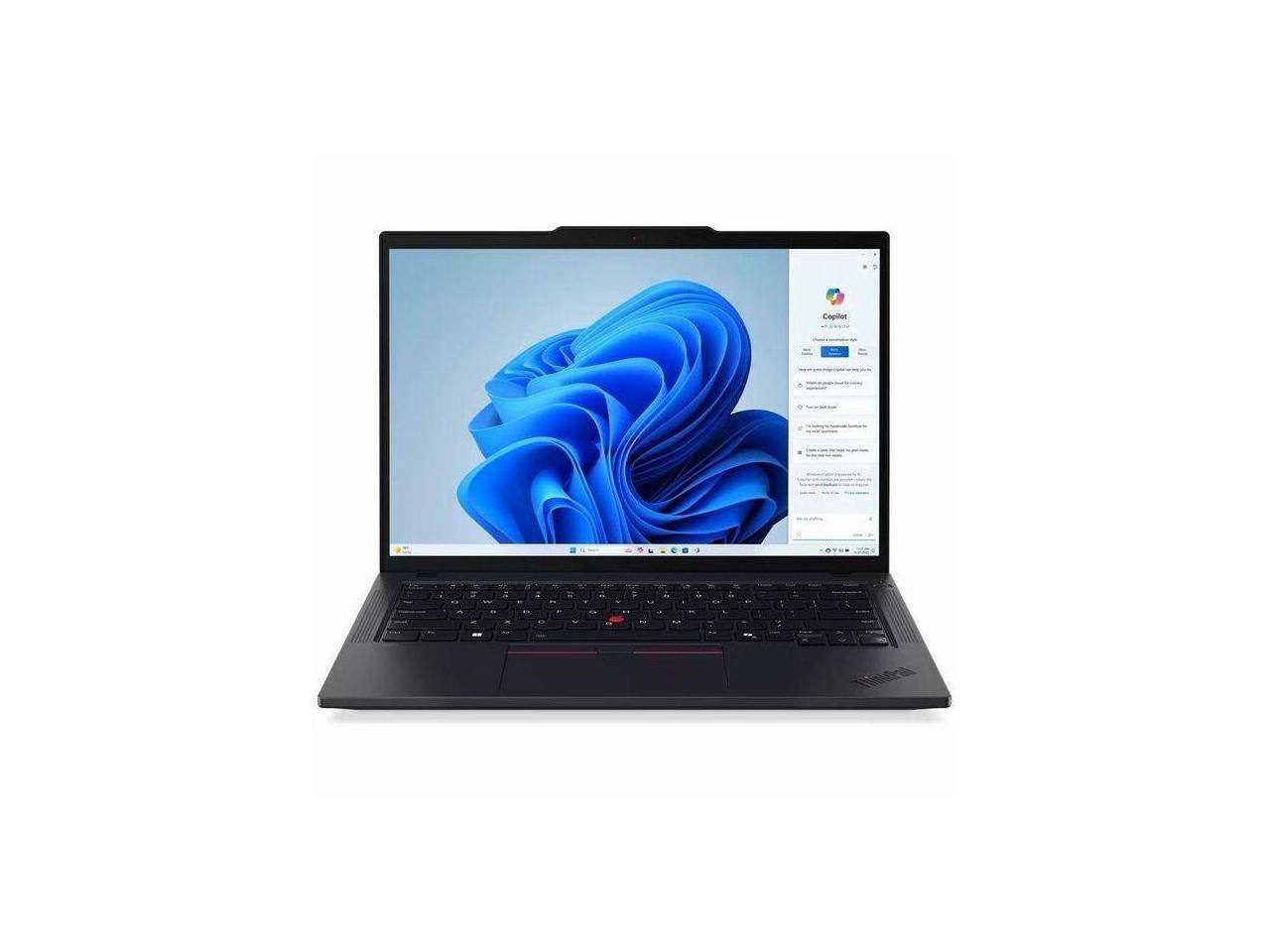 Alt View 1. Lenovo - Lenovo ThinkPad 14.0" AMD Ryzen 7 8840U AMD Radeon 780M 16GB Memory 512GB Storage Windows 11 Pro 21MC000CUS - Black.