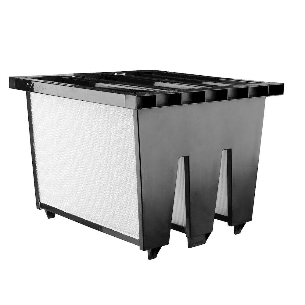 Front. XPOWER - AP-1500U Air Purification System Stage 4 V-Shaped HEPA Filter - Black/White.