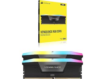 CORSAIR Vengeance RGB 32GB (2 x 16GB) 288 Pin PC RAM DDR5 6000 CORSAIR Vengeance RGB 32GB (2 x 16GB) 288 Pin PC RAM DDR5 6000