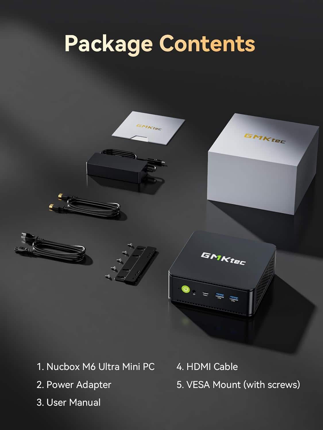 GMKtec M6 Ultra Gaming Mini PC Ryzen 7640HS (Upgraded 6800H) 16GB