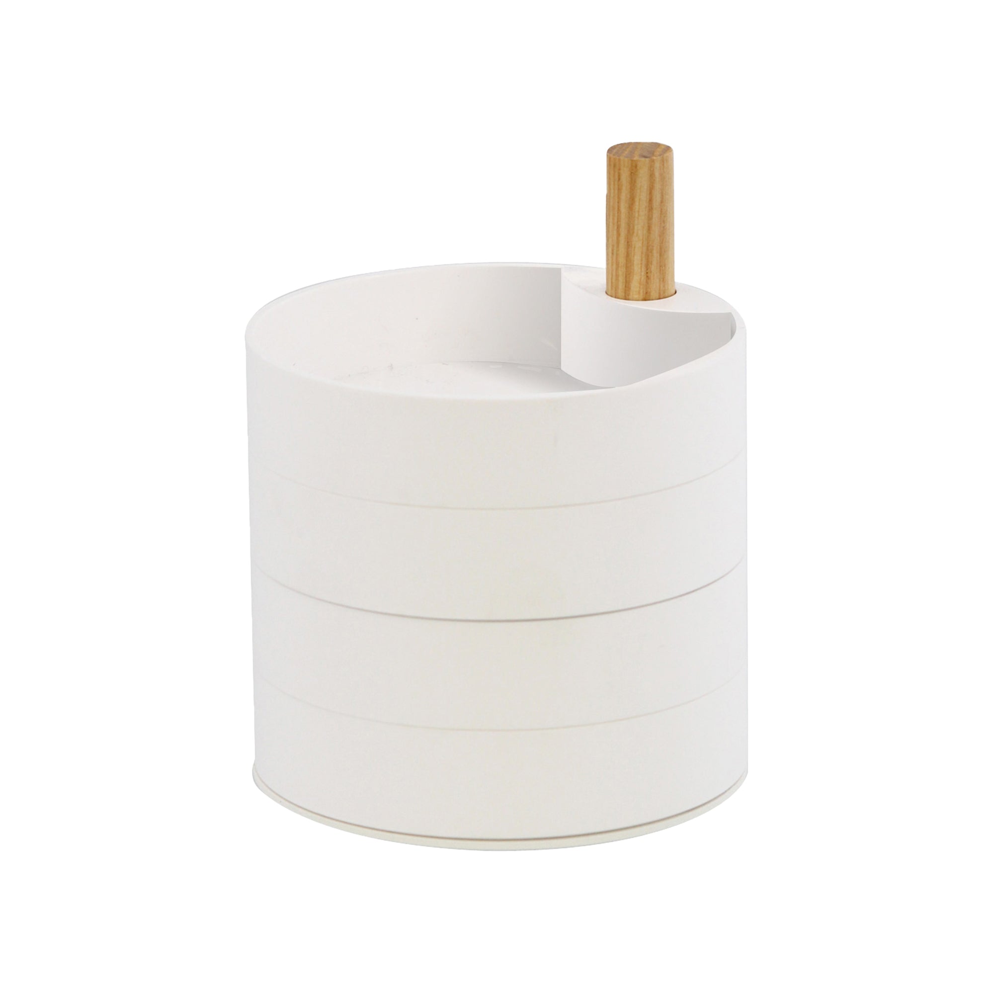 Alt View 3. Yamazaki Home - Open Top Stacked Jewelry Organizer - White.