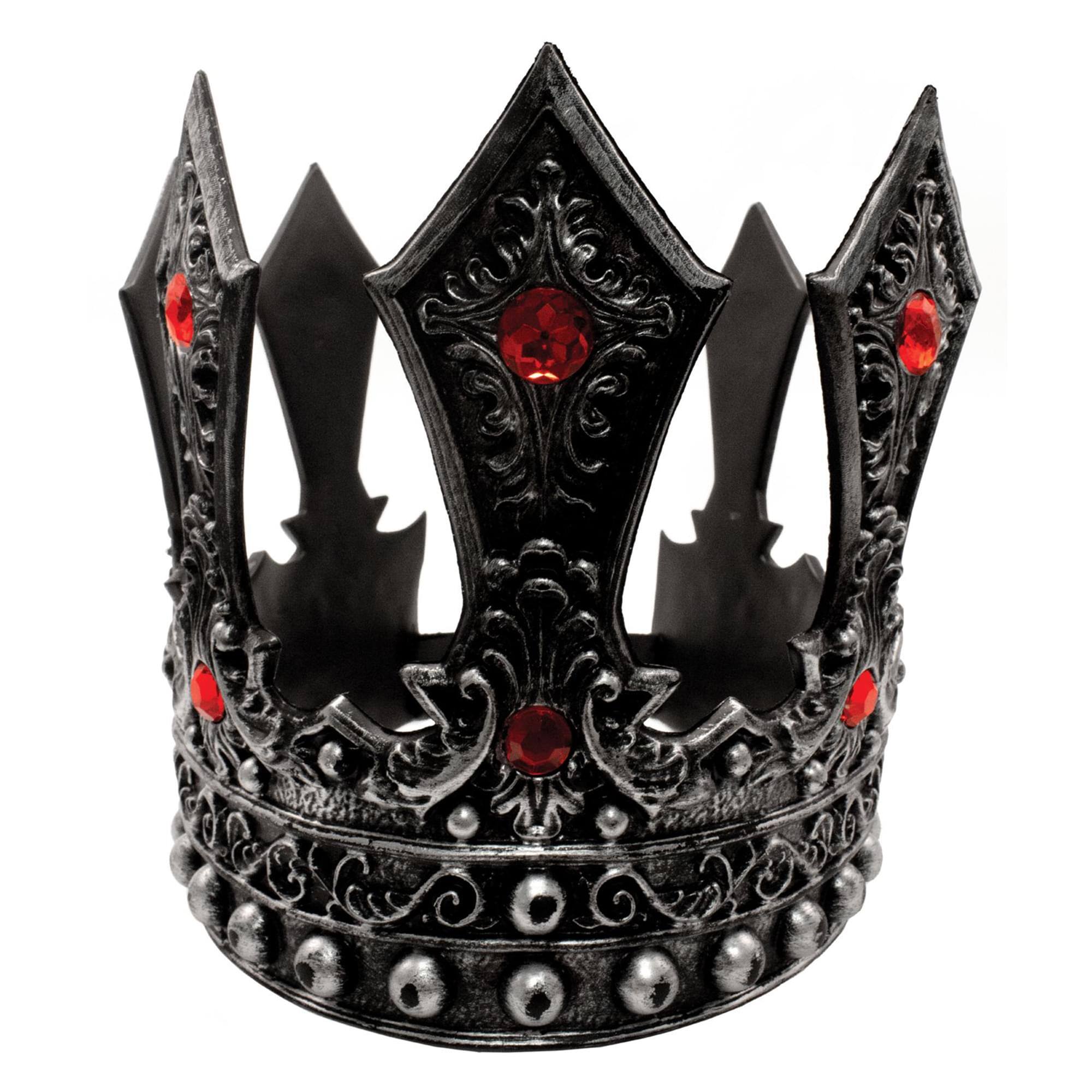 Alt View 1. Underwraps - King's Pewter Adjustable Foam Crown Adult Costume Accessory - Multi-Colored.