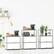 Alt View 3. Malletson - 3 Tier Modular Metal Sideboard Storage Cabinet, Modern Grid-Style, for Dining Room, Living Room or Office - White.