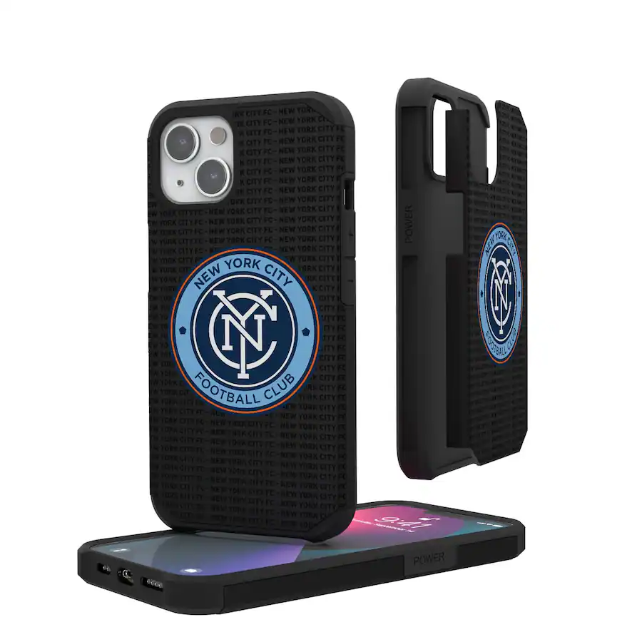 Keyscaper MLS New York City FC iPhone Text Backdrop Rugged Case 15 Pro ...