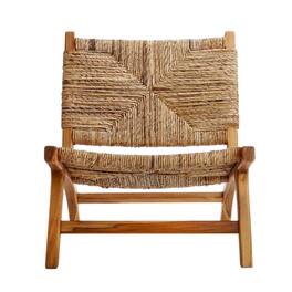 texxture - Copenhagen Banana Tree Bark Chair, Wood Legs, Home Furniture - Natural