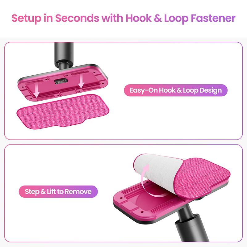 Setup in Seconds with Hook & Loop Fastener

Easy-On Hook & Loop Design

Step & Lift to Remove