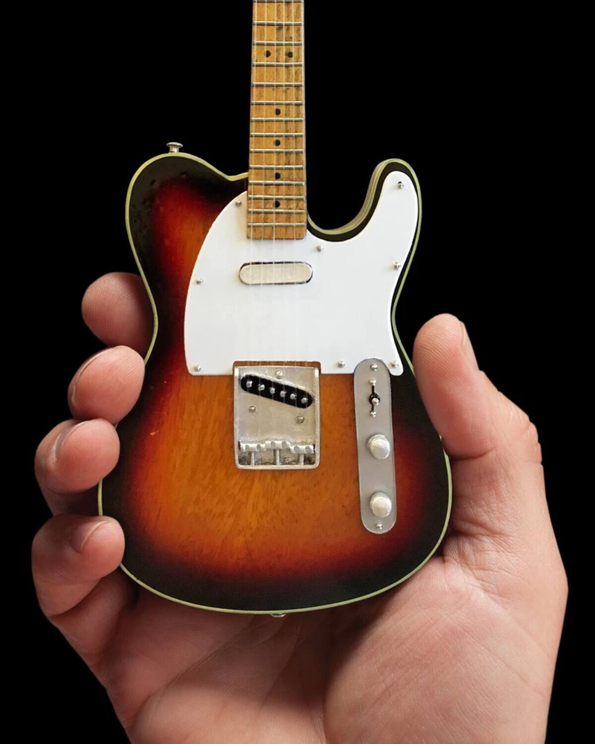 Alt View 3. Axe Heaven - Axe Heaven -Eric Clapton - Signature Vintage Fender Telecaster Sunburst Mini Guitar Replica - Collectibles - Multicolor.