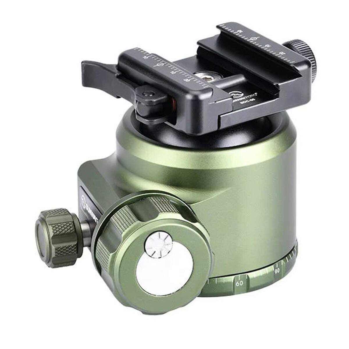 Alt View 4. SunwayFoto - SunwayFoto XB-52EG XB Series Low-Profile Ball Head with SDC-50 Duo-Lever Clamp, OD Green.