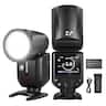 Neewer - Z2-N TTL Round Head Flash for Nikon, 76Ws, HSS, 3000mAh, 2 Lamps