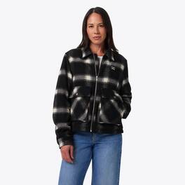 Mobile Warming - Women's Kodiak Plaid Heated Jacket - Black and White