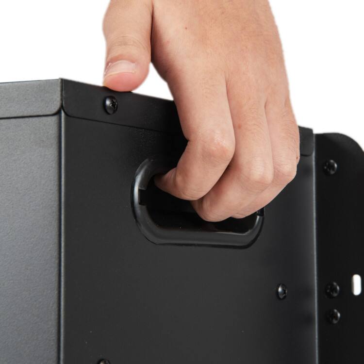 Back. Sugift - 26 Inch Recessed Freestanding Fireplace Heater with 3-Level Flame and 6H Timer - Black.