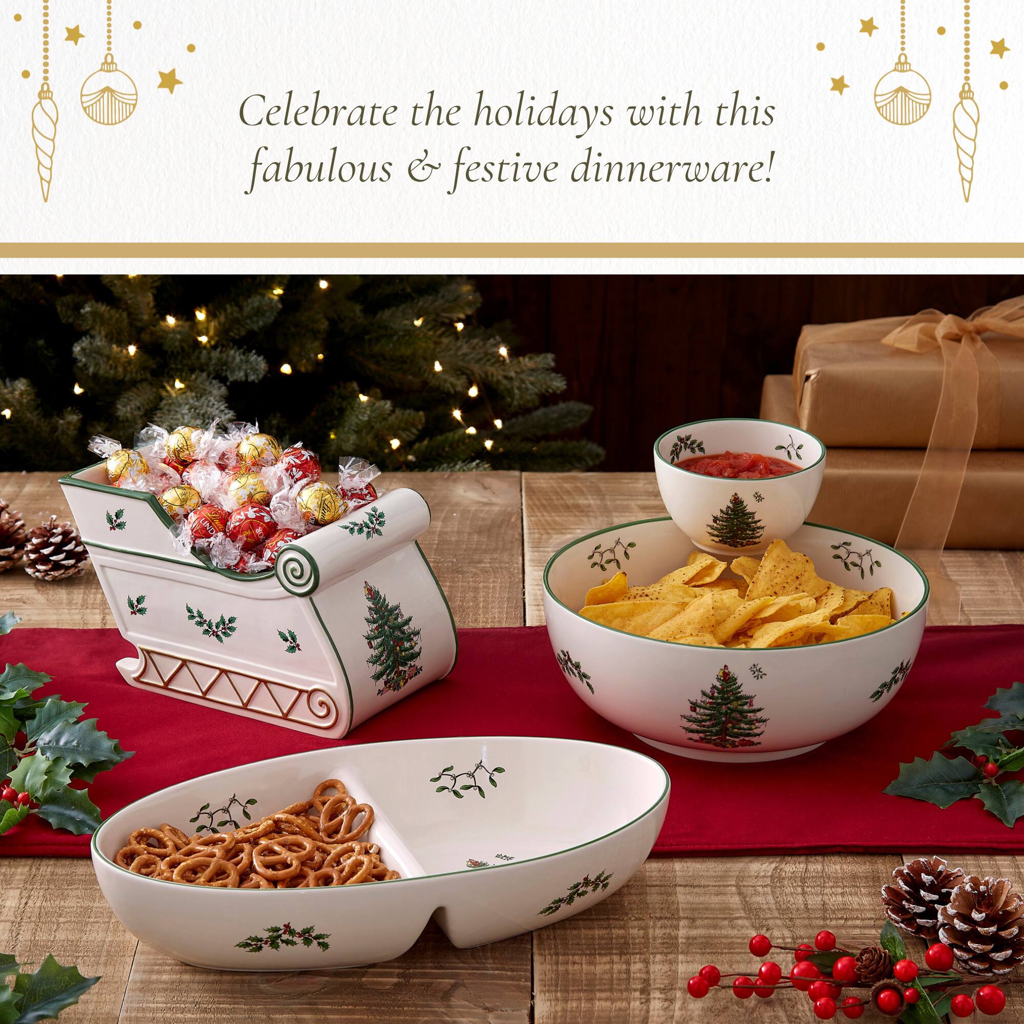 Celebrate the holidays with this fabulous & festive dinnerware!