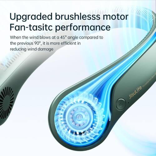 Upgraded brushless motor  
Fan-tastic performance  

When the wind blows at a 45° angle compared to the previous 90°, it is more efficient in reducing wind damage  

JisuLife