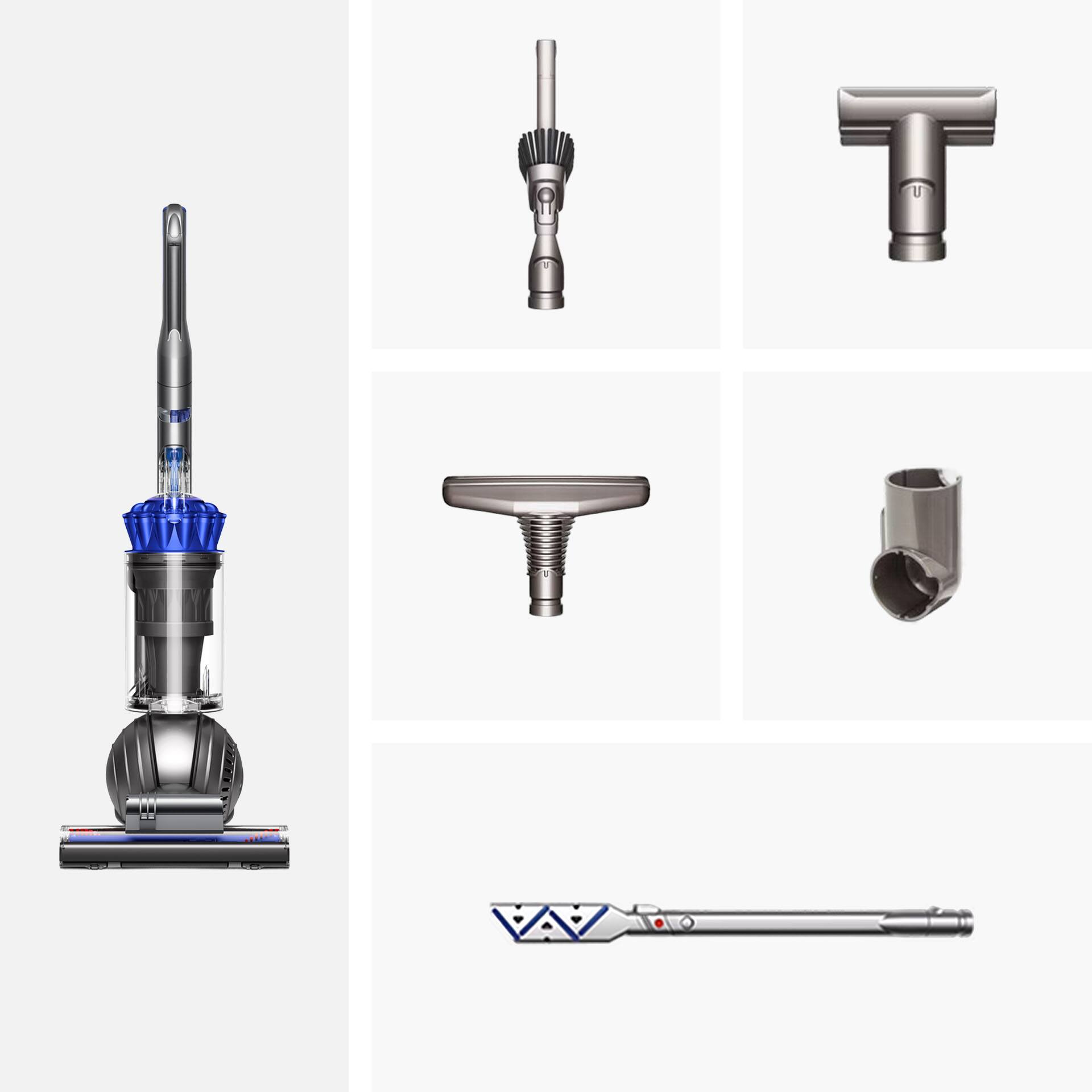 Alt View 1. Dyson - Exclusive Ball Animal 2 Plus Corded Upright Vacuum with 5 Accessories - Molded Blue.