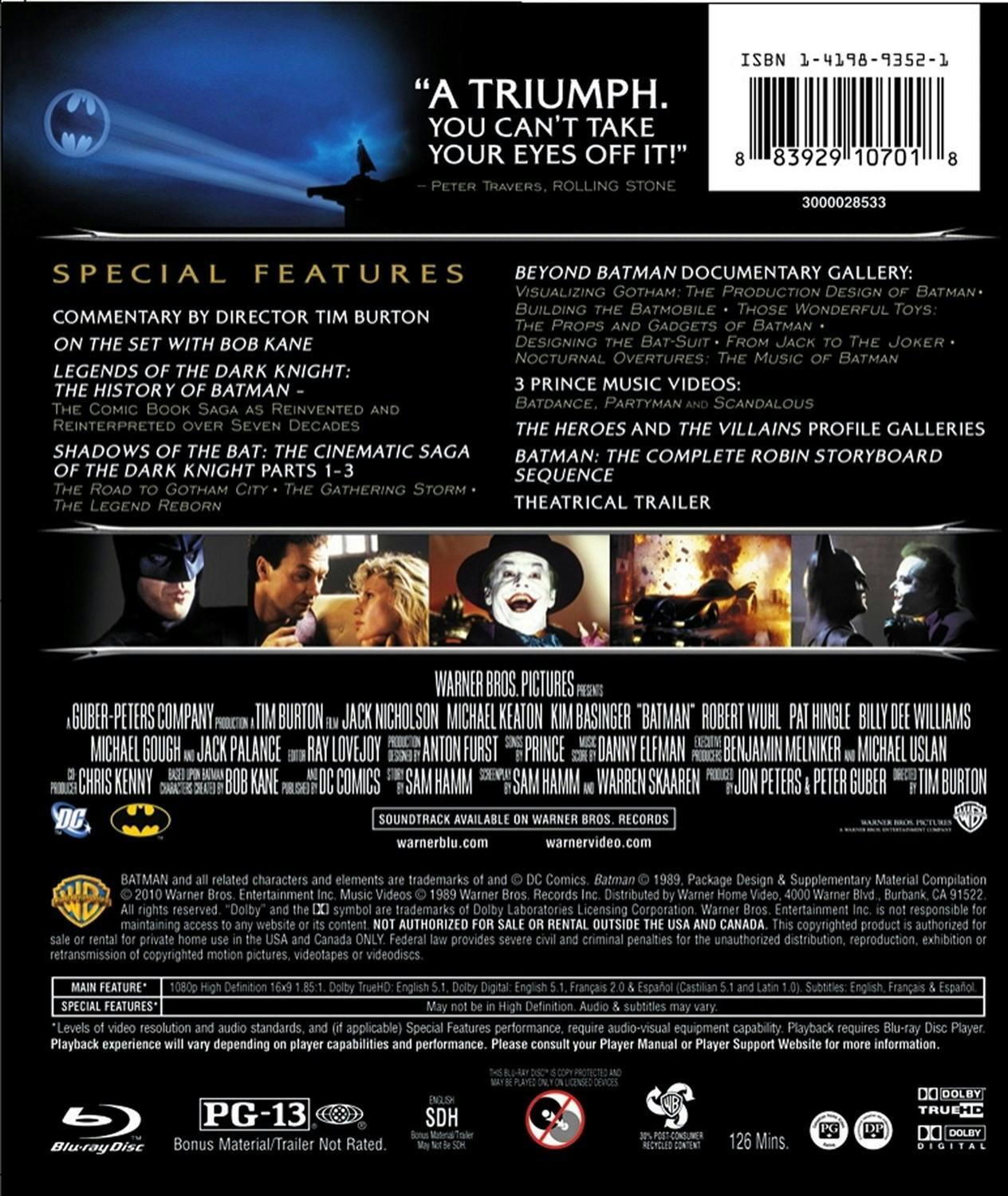 Back. Batman [Blu-ray].