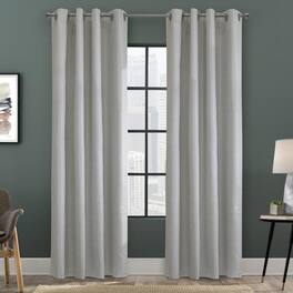 Commonwealth Home Fashions - Thermaplus Solstice Room Darkening Grommet Curtain - 52x84" - Oyster