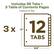 Includes 36 Tabs + 3 Table of Contents Pages
3 Sets of 12 Tabs
3 x 12 Tabs
11" x 8.5"