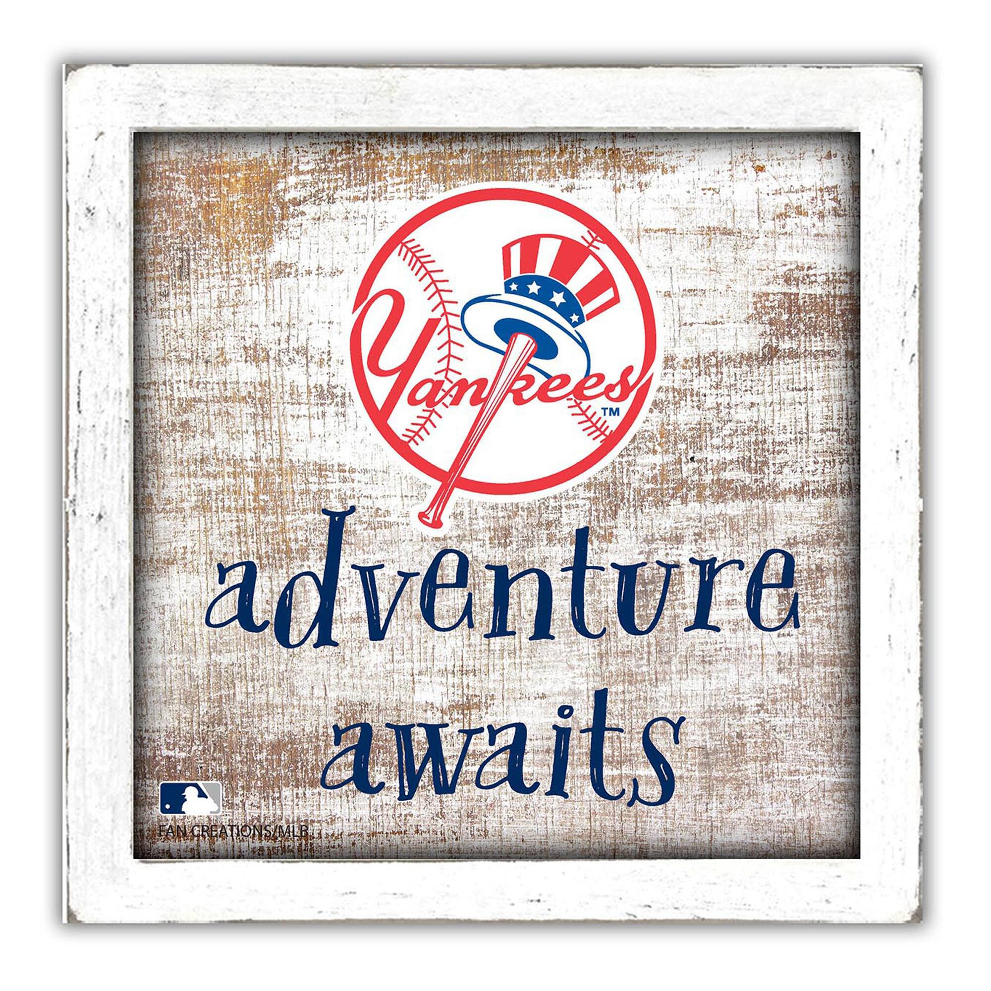 Fan Creations - New York Yankees 14'' x 13'' Adventure Awaits Money Box - Multicolor