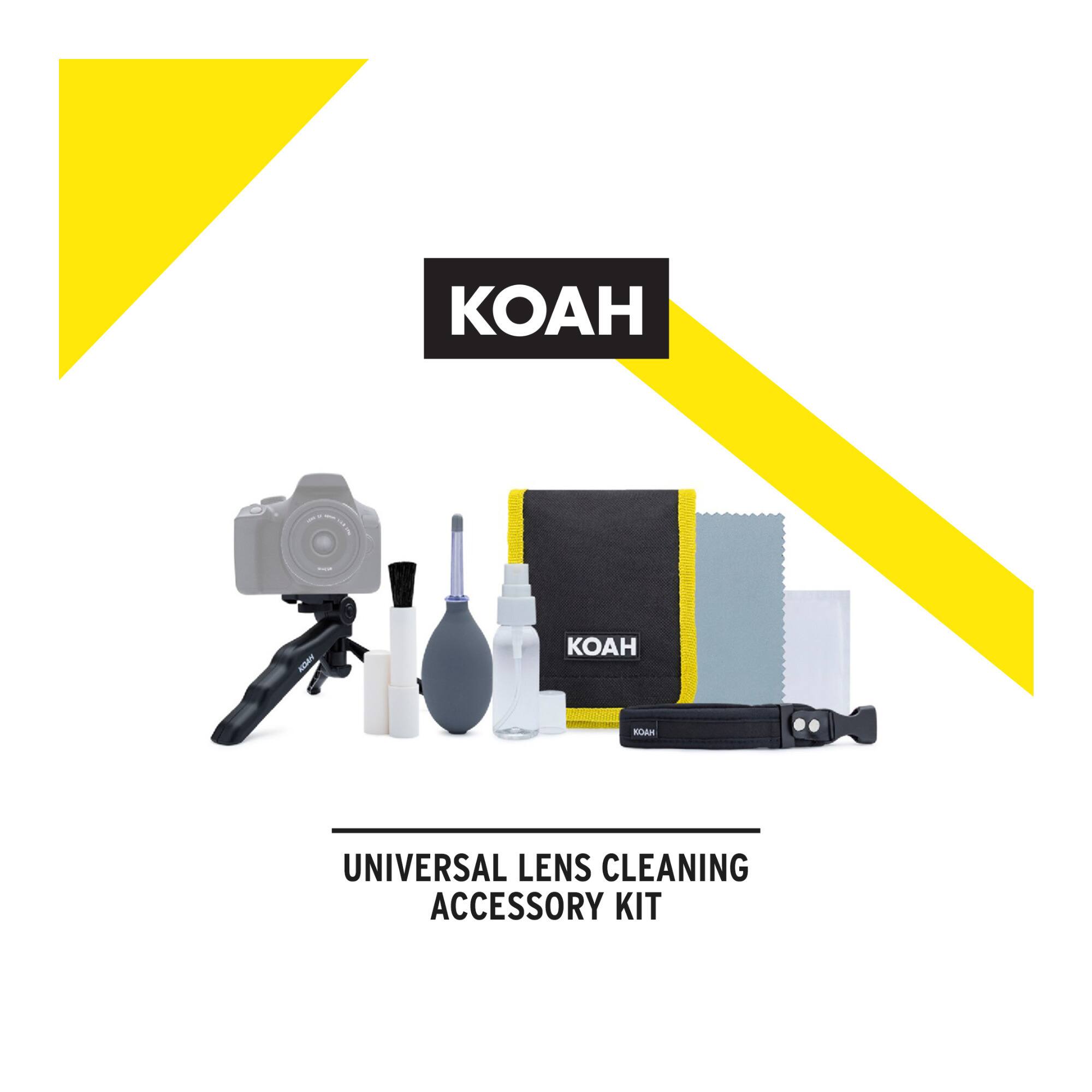 I use the text on the image to group and correct the following text: "KOA Universal Lens Cleaning Accessory Kit."