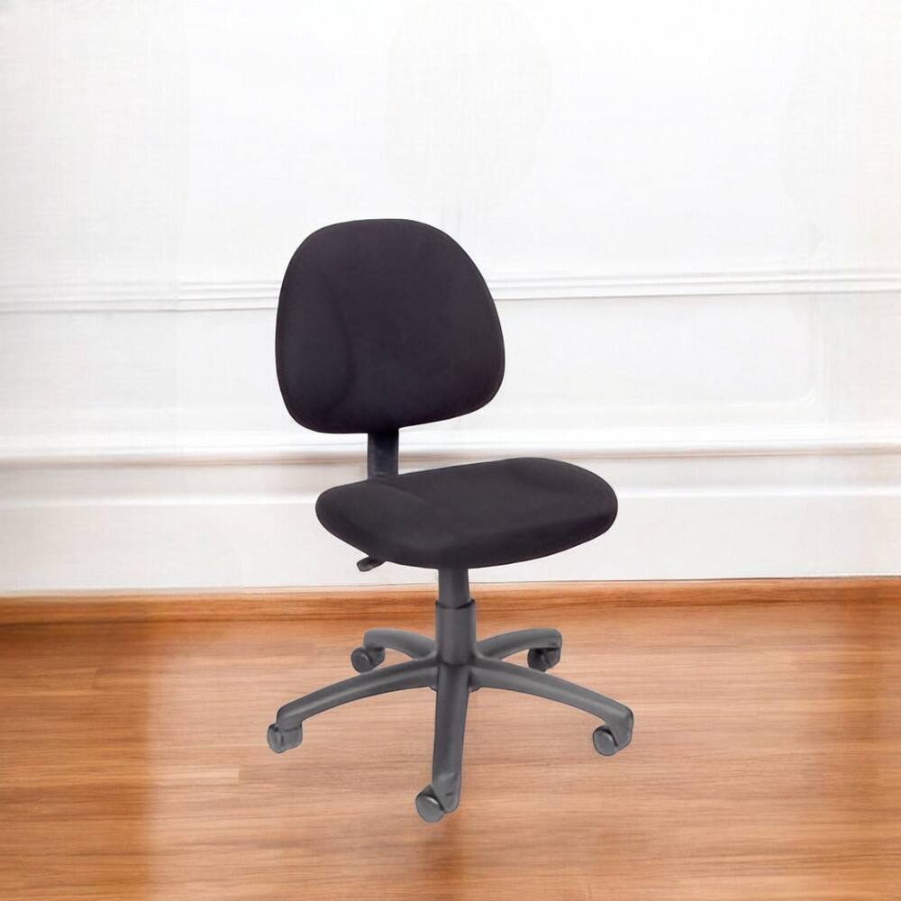 Angle. SlickBlue - Office Chair with Padded Seat and Back – Ergonomic Chair with Lumbar Support - Black.