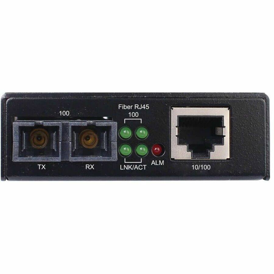 Fiber RJ45  
100  
TX  
RX  
LNK/ACT  
ALM  
10/100