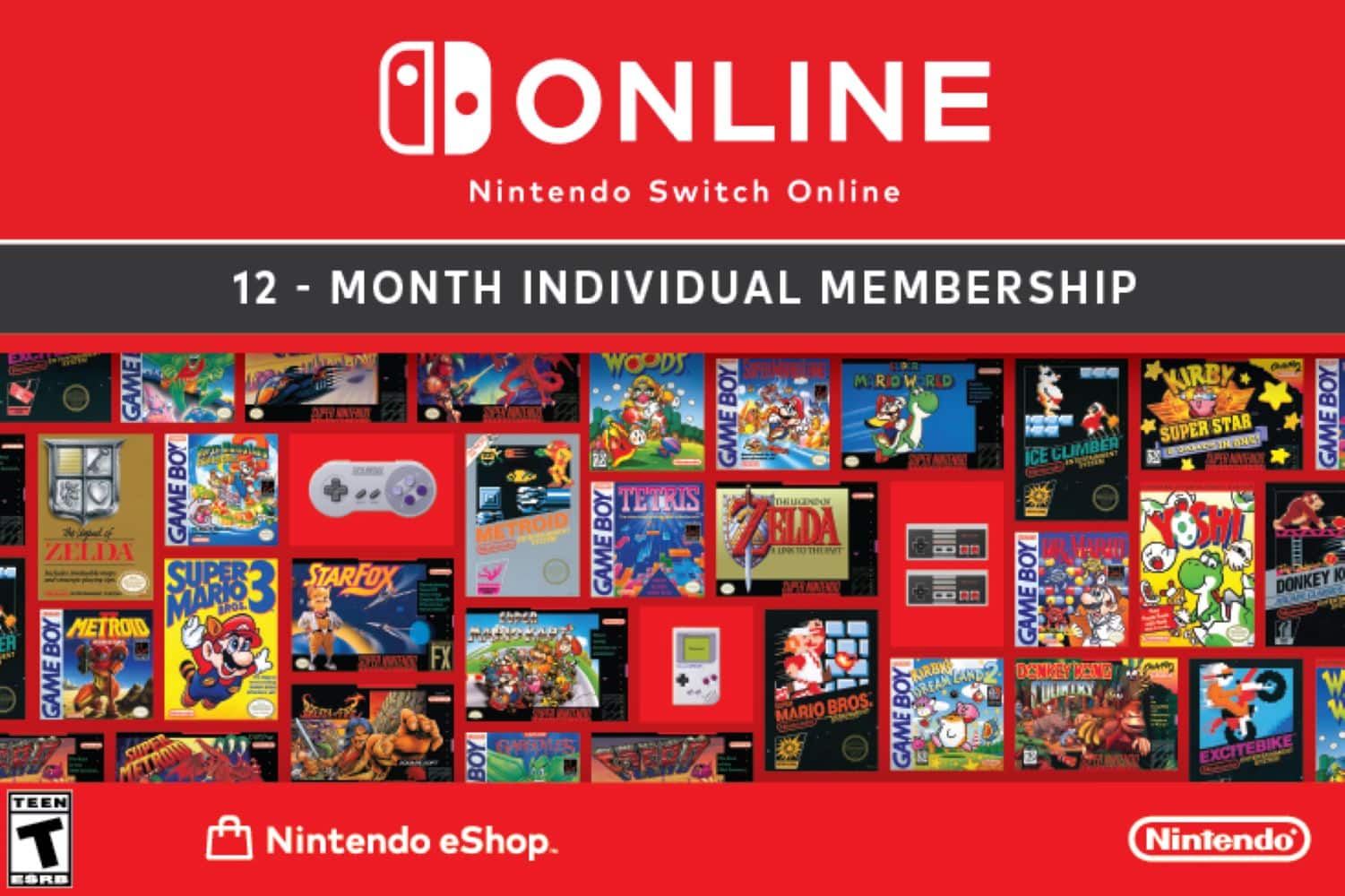 Nintendo - Switch Online 12-Month Individual Membership [Digital] - Front_Zoom