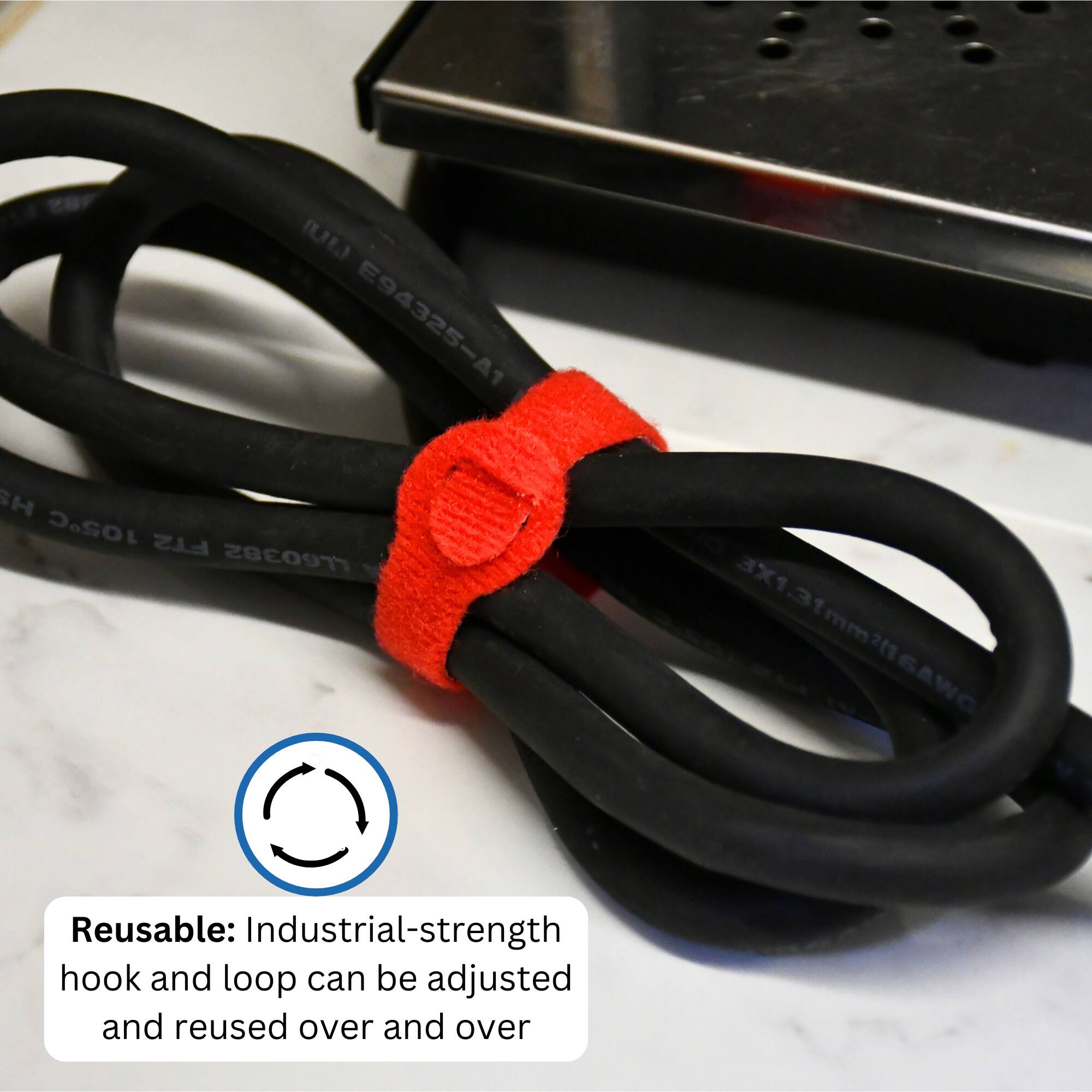 (L) E94325-A1 H 105C FT2 LL60382 3X1.31mm2(16AWG

Reusable: Industrial-strength hook and loop can be adjusted and reused over and over
