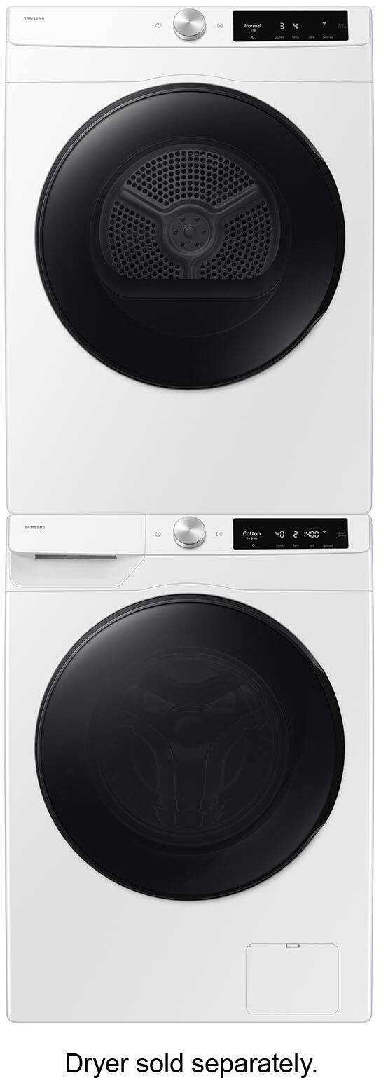 Alt View 24. Samsung - 2.5 cu. ft. Compact Front Load Washer with AI Smart Dial and Super Speed Wash - White.