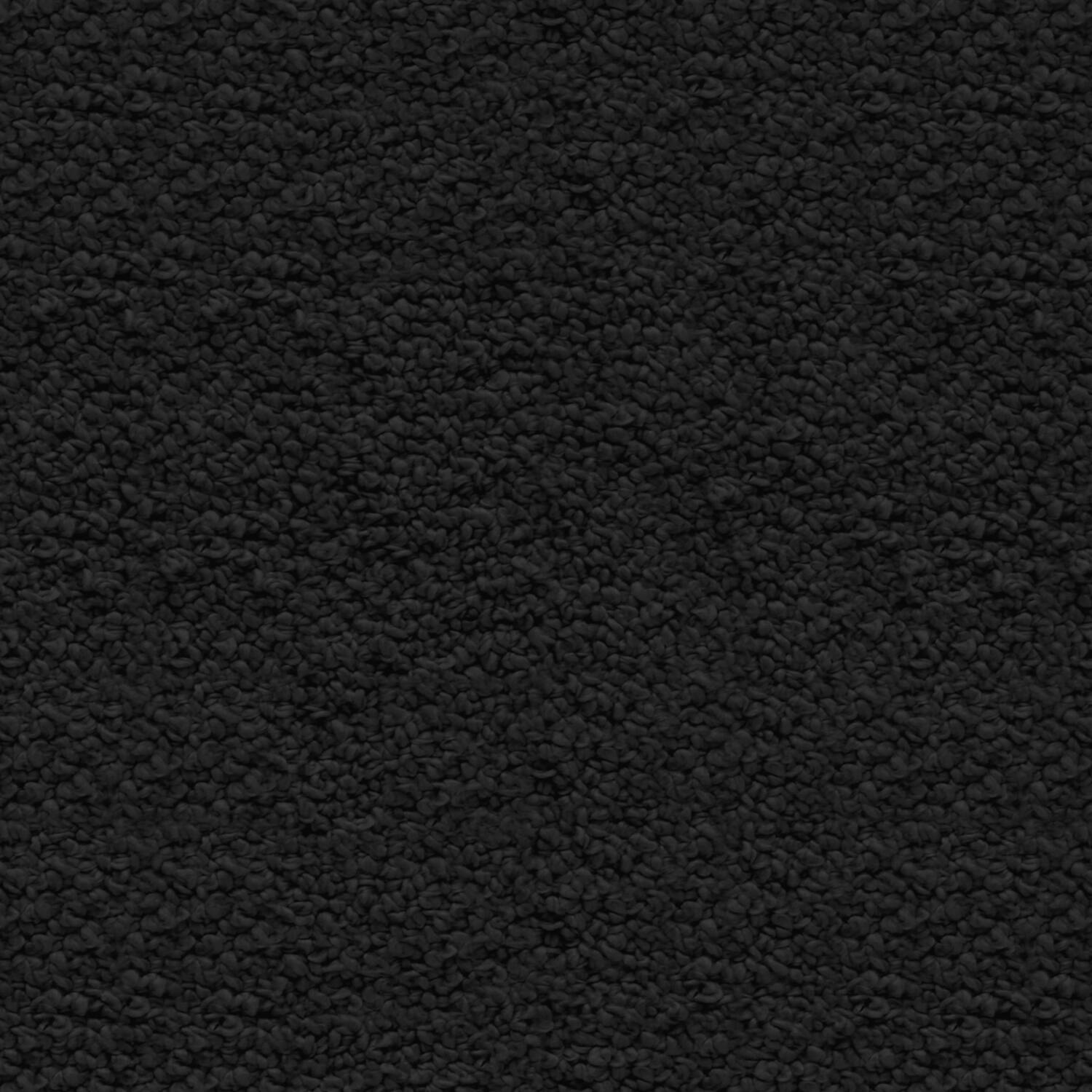 Alt View 8. Simpli Home - Chantal 24 inch Wide Contemporary Pouf in Black Boucle Fabric - Black.