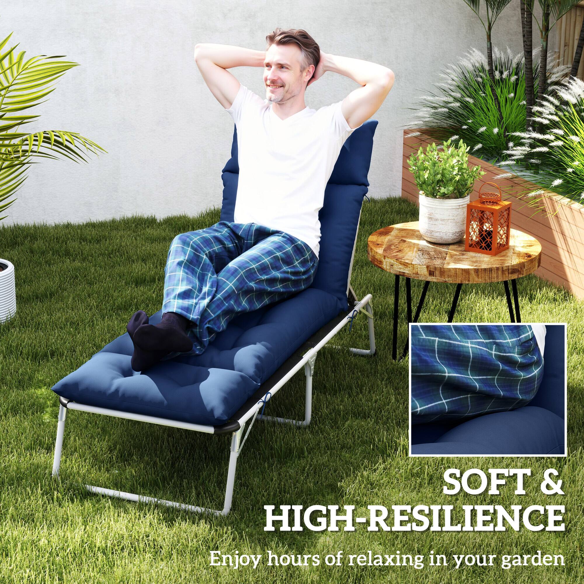 SOFT & HIGH-RESILIENCE
Enjoy hours of relaxing in your garden