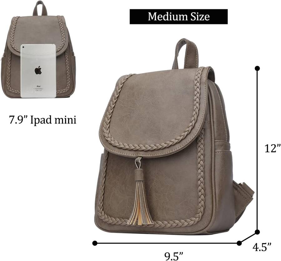 KKXIU 3-in-1 Mini-Rucksack Für Frauen – Stylisches Set Mit Geldbörse & Kartenetui