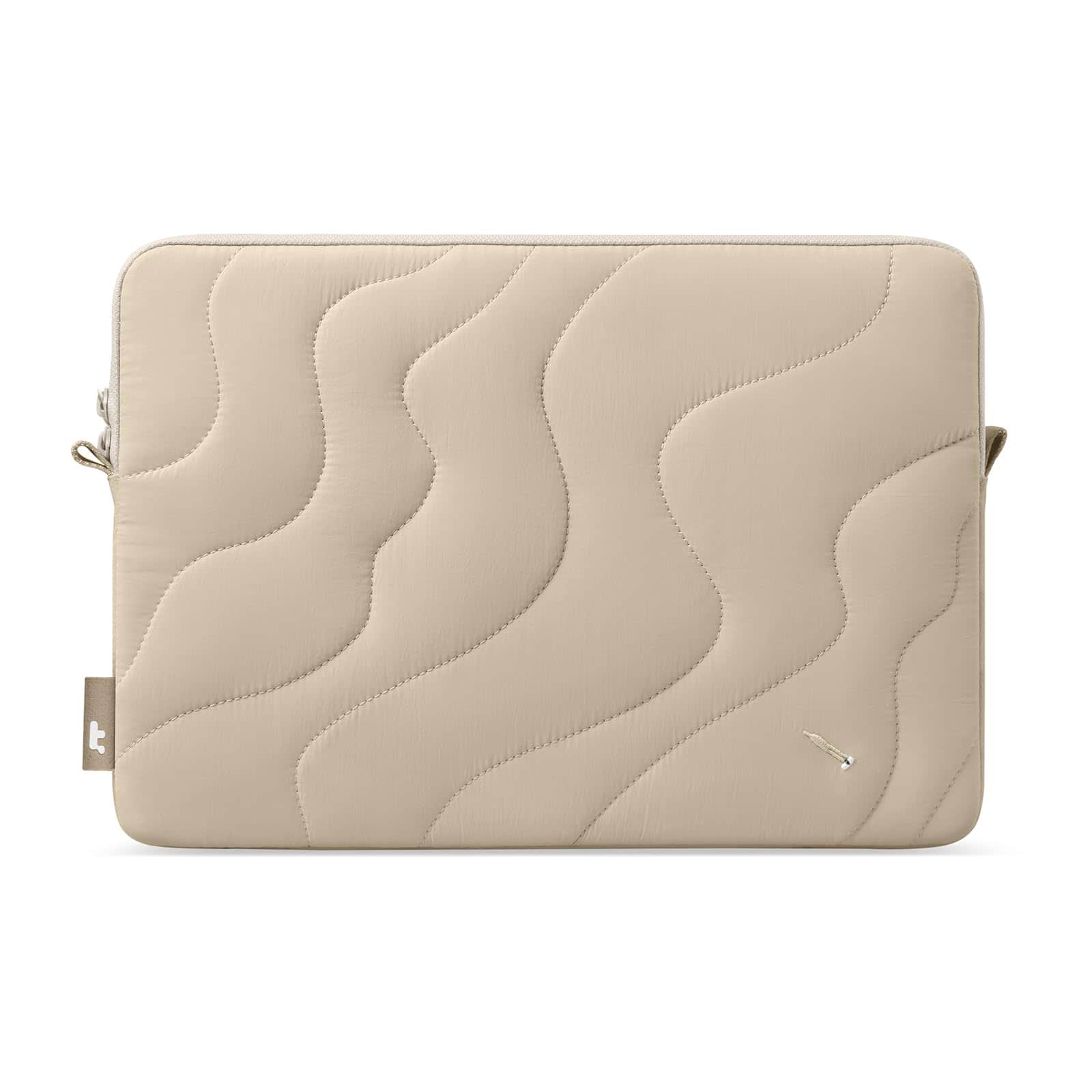 tomtoc - Terra-A27 Puff Recycled Laptop Sleeve Bag Case for 14-inch MacBook Pro M5/M4/M3/M2/M1 Pro/Max 2026-2021, Quilted Design - Dune Shade