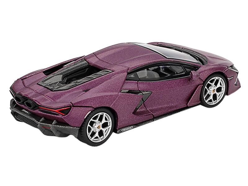 Alt View 3. True Scale Miniatures - Lamborghini Revuelto Viola 30th Matt Purple Metallic Limited Edition 1/64 Diecast Model Car by Mini GT.
