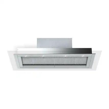 Front. Verona - Verona 46 inch Designer Range Hood Insert with 1200 CFM, Stainless Steel Baffle Filters, LED Lighting in Stainless Steel - Stainless Steel.