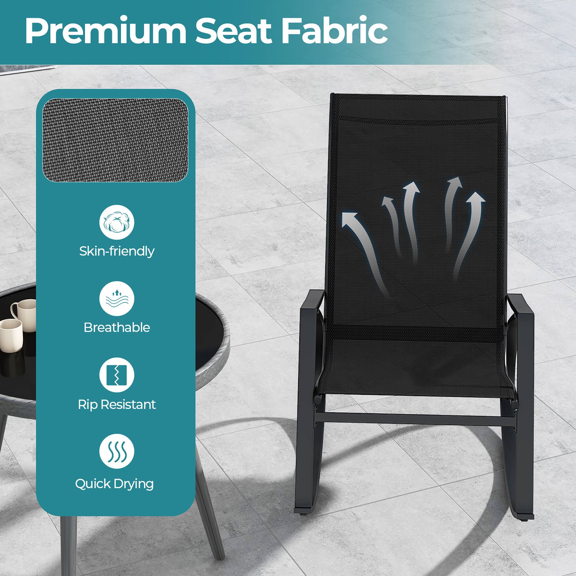 Premium Seat Fabric

- Skin-friendly
- Breathable
- Rip Resistant
- Quick Drying
