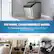Alt View 13. NewAir - 30 Lb. Countertop Nugget Ice Maker - Slim Design, Self-Cleaning Function, Automatic Water Line and Refillable Water Tank - Stainless Steel.