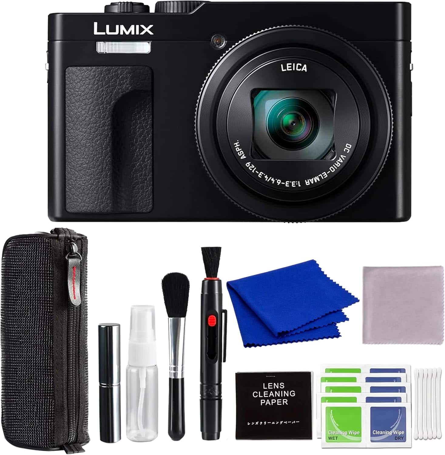 Lumix ZS99 Point and Shoot Camera with Advanced Accessories and Travel Bundle | Panasonic Lumix DC-ZS99K