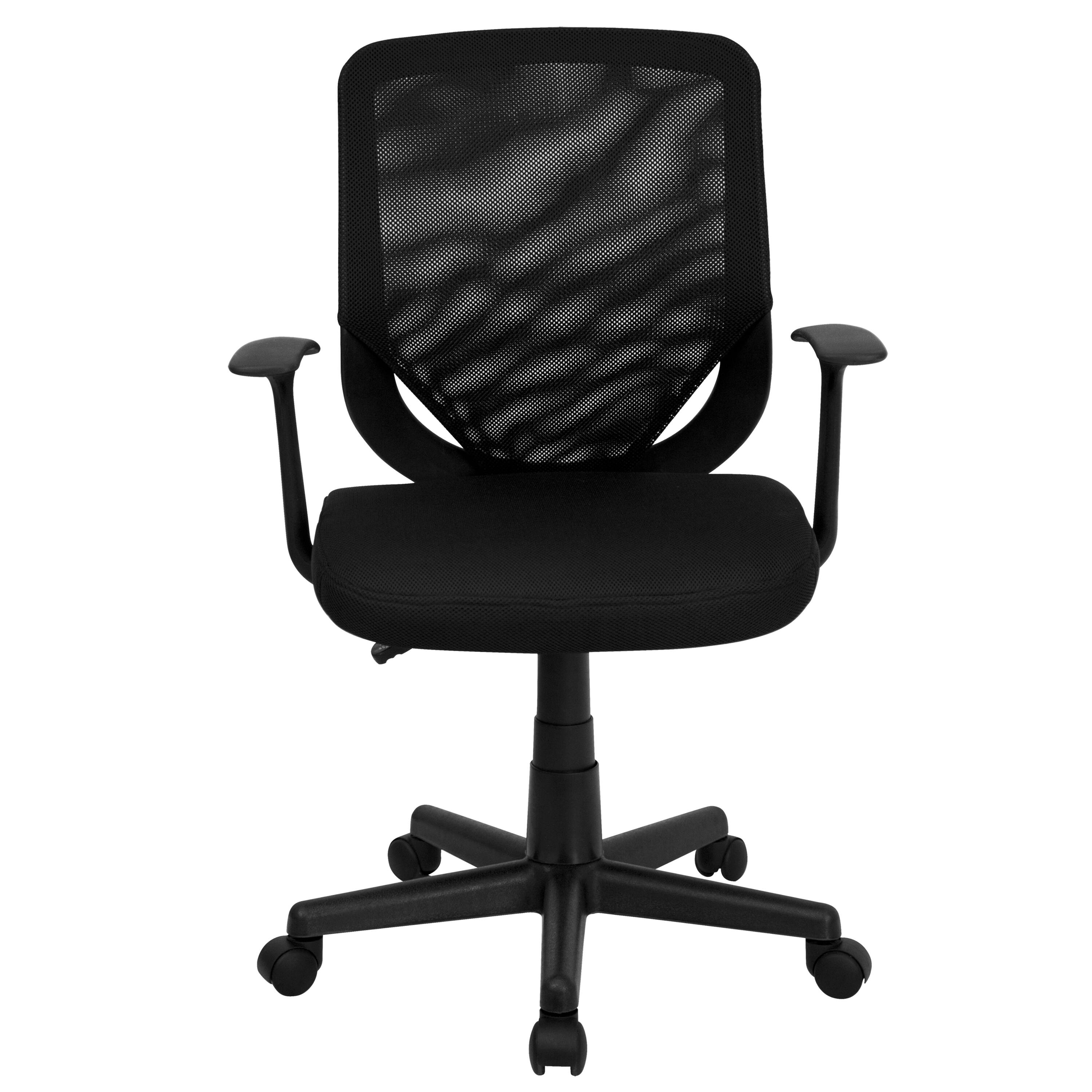 Alt View 11. Alamont Home - Norris Contemporary Mesh Swivel Office Chair - Black.